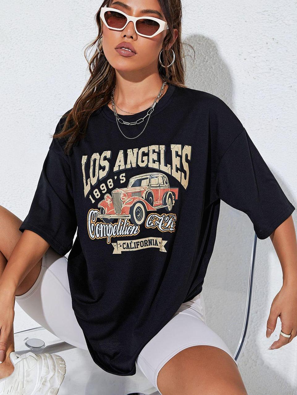 Футболка женская с принтом Pin-000-110 повседневная M Черный (2634325277) Футболка женская с принтом Pin-000-110 повседневная M Черный (2634325277)