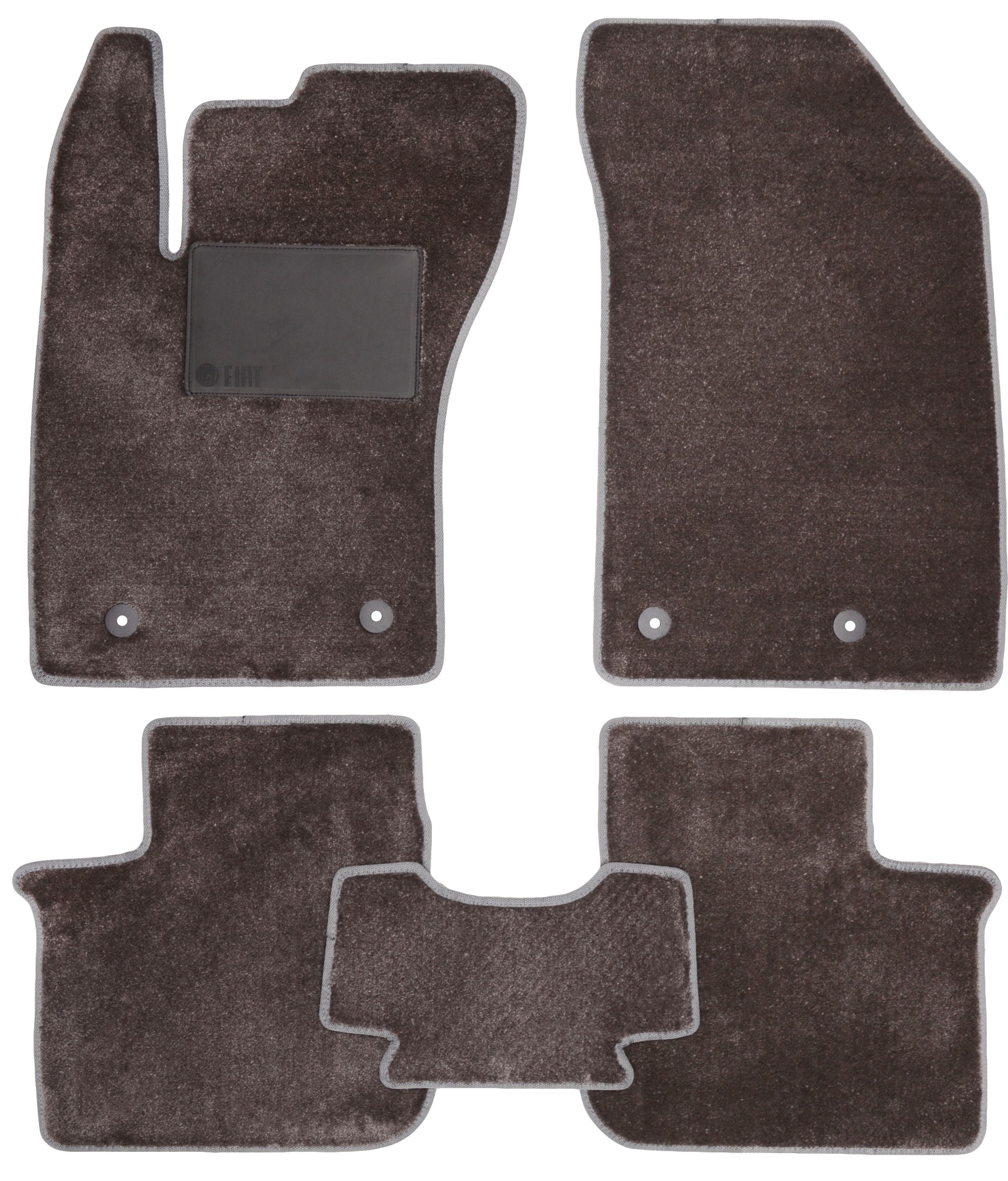 Коврики Optimal в салон для Fiat Tipo/2016/2020 хэтчбек текстильные Серый