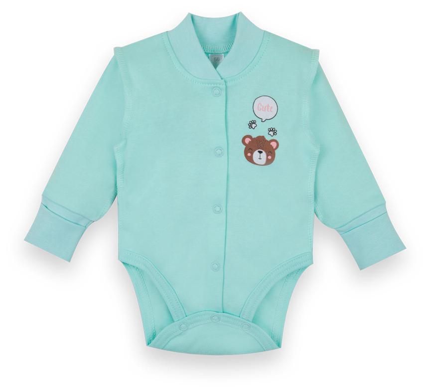 Боди детское хлопковое для мальчика на кнопках Gabbi BD-21-11-2 Винни 62 см Голубой (12927)