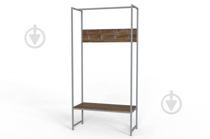 Вешалка напольная Ferrum-decor Трелис 12 180x90x38 см Дуб / Серый (XK00285)