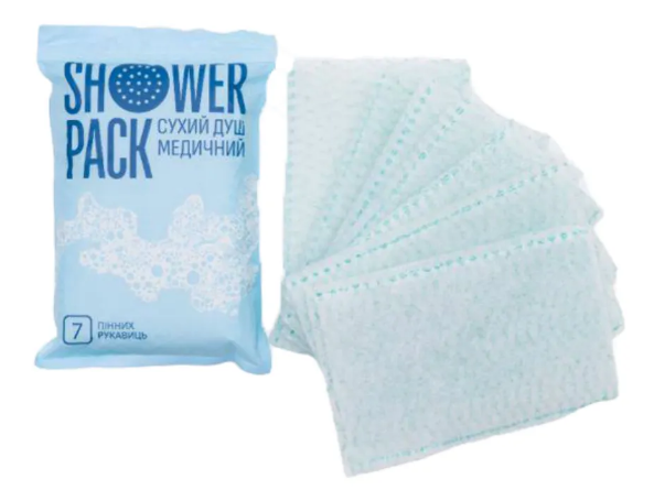Сухий душ медичний SHOWER PACK 5 шт. (29342158) - фото 3 Сухий душ медичний SHOWER PACK 5 шт. (29342158) - фото 3