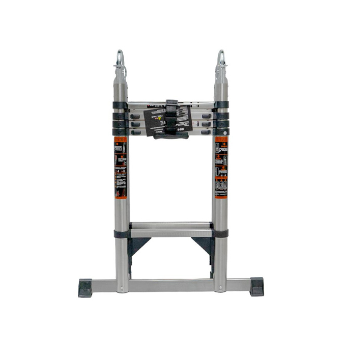 Лестница-трансформер телескопическая нержавеющая сталь/2 секции до 150 кг 2,1 м плюс 2,1 м (7000007738)