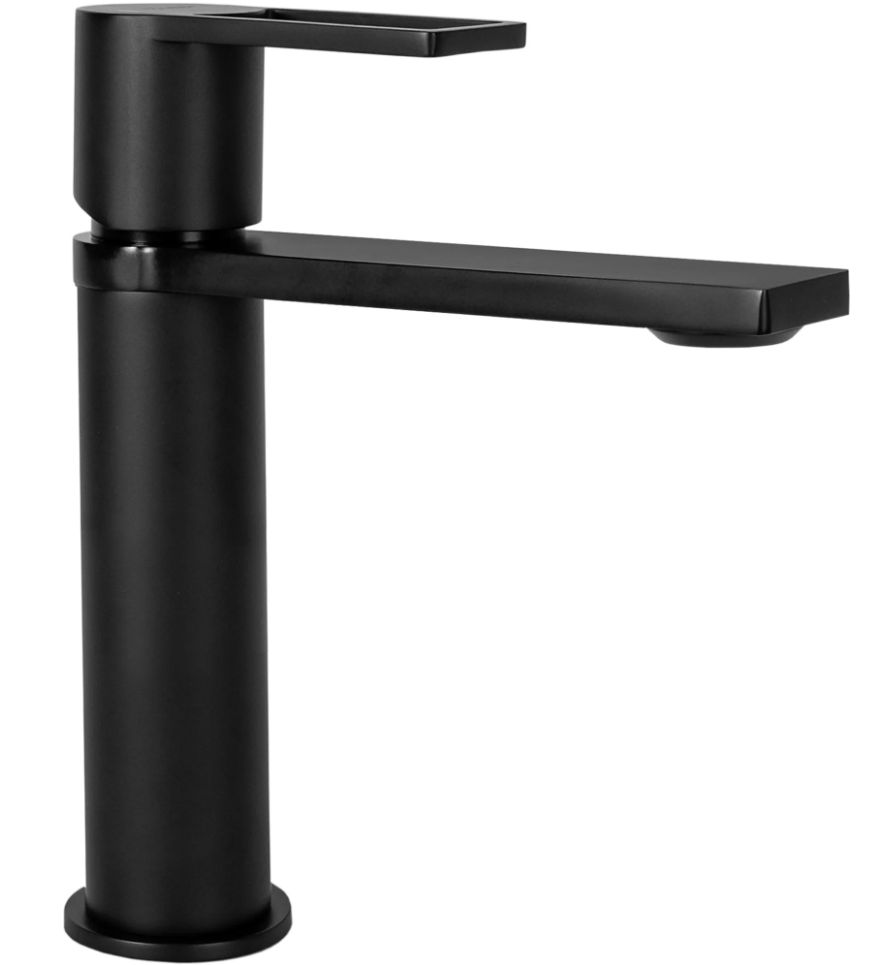 Смеситель для умывальника CUBO REA FLIP BLACK REA-B2005 однорычажный Черный (141734)