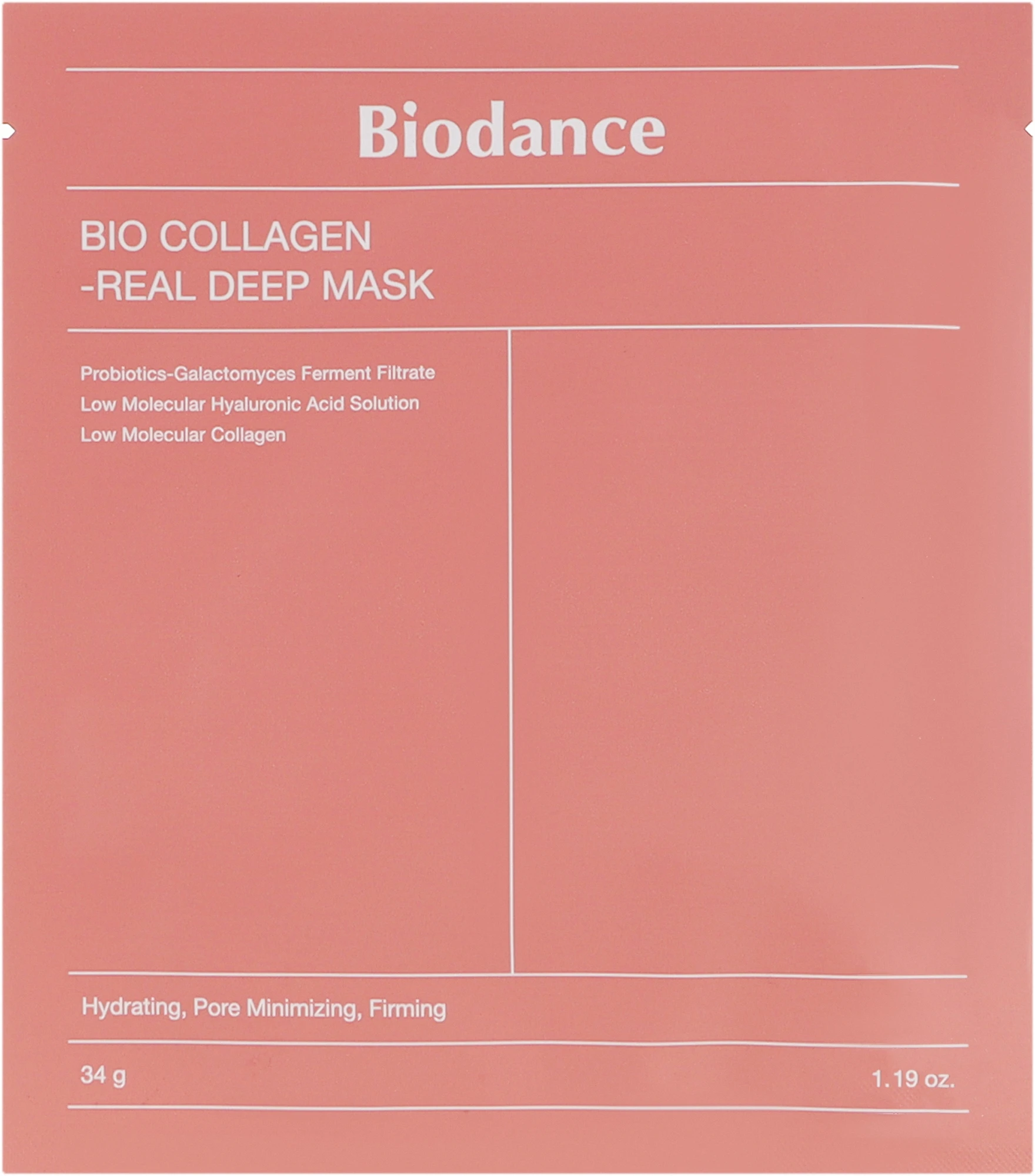 Маска для обличчя зміцнювальна колагенова Biodance Bio-Collagen Real Deep Mask 34 г (3123966503)