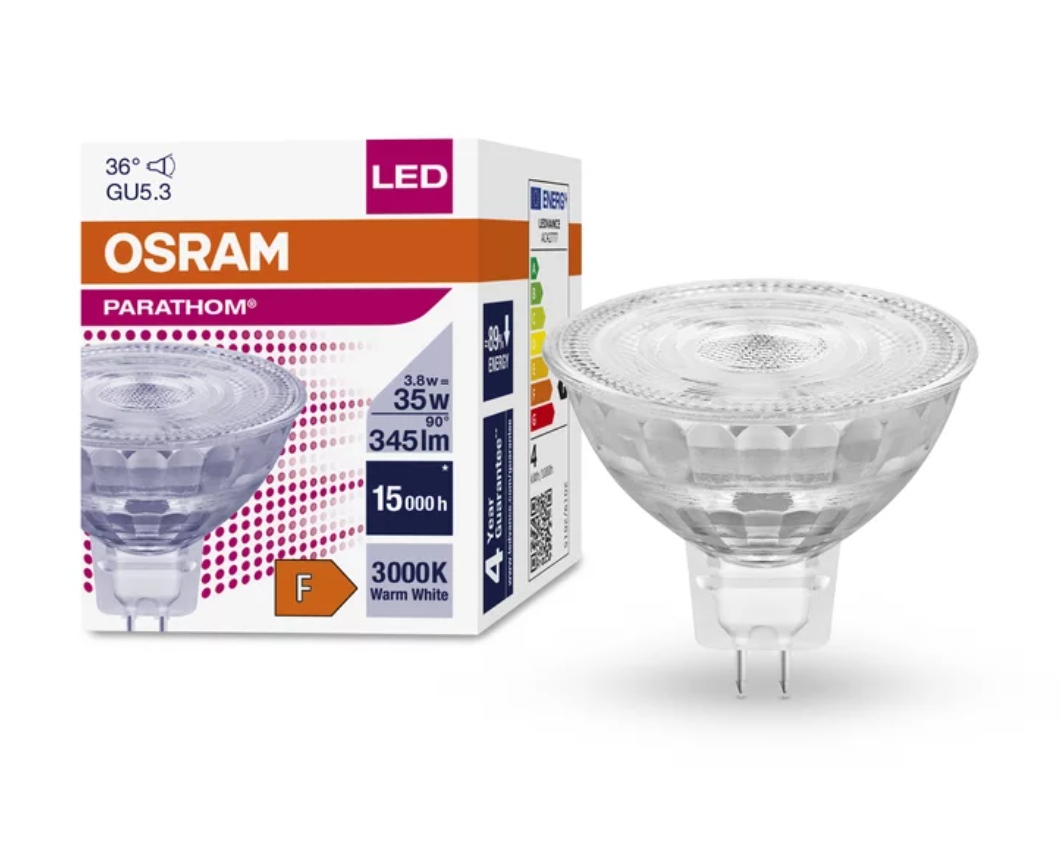 Лампа рефлекторная Osram GU5.3 Led 50x44 мм 3,8 W 350 lm IP20 3000K (4058075796652) - фото 2