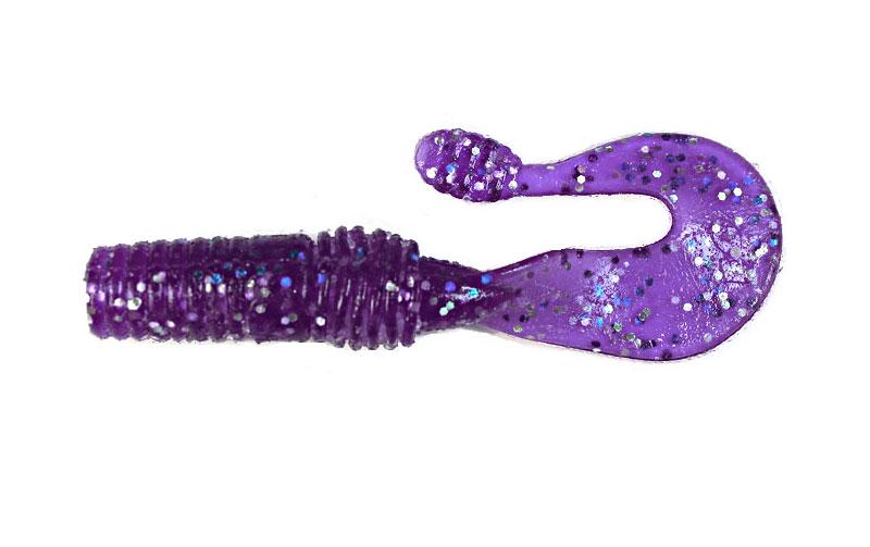 Силіконовий твістер Fox Grubber №091 для мікроджигу їстівний 5,5 см 8 шт. Electric violet (6685)