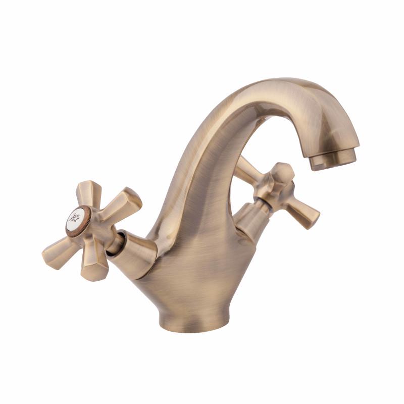 Смеситель для умывальника Q-tap Liberty ANT 161 двухвентильный Бронза (46992) Смеситель для умывальника Q-tap Liberty ANT 161 двухвентильный Бронза (46992)