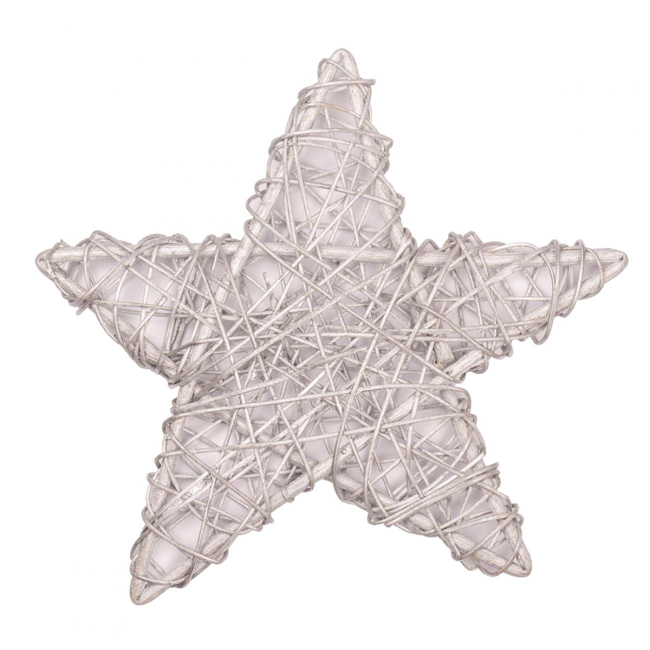 Звезда ротанговая Yes! Fun 15 см Серебро (0973300)