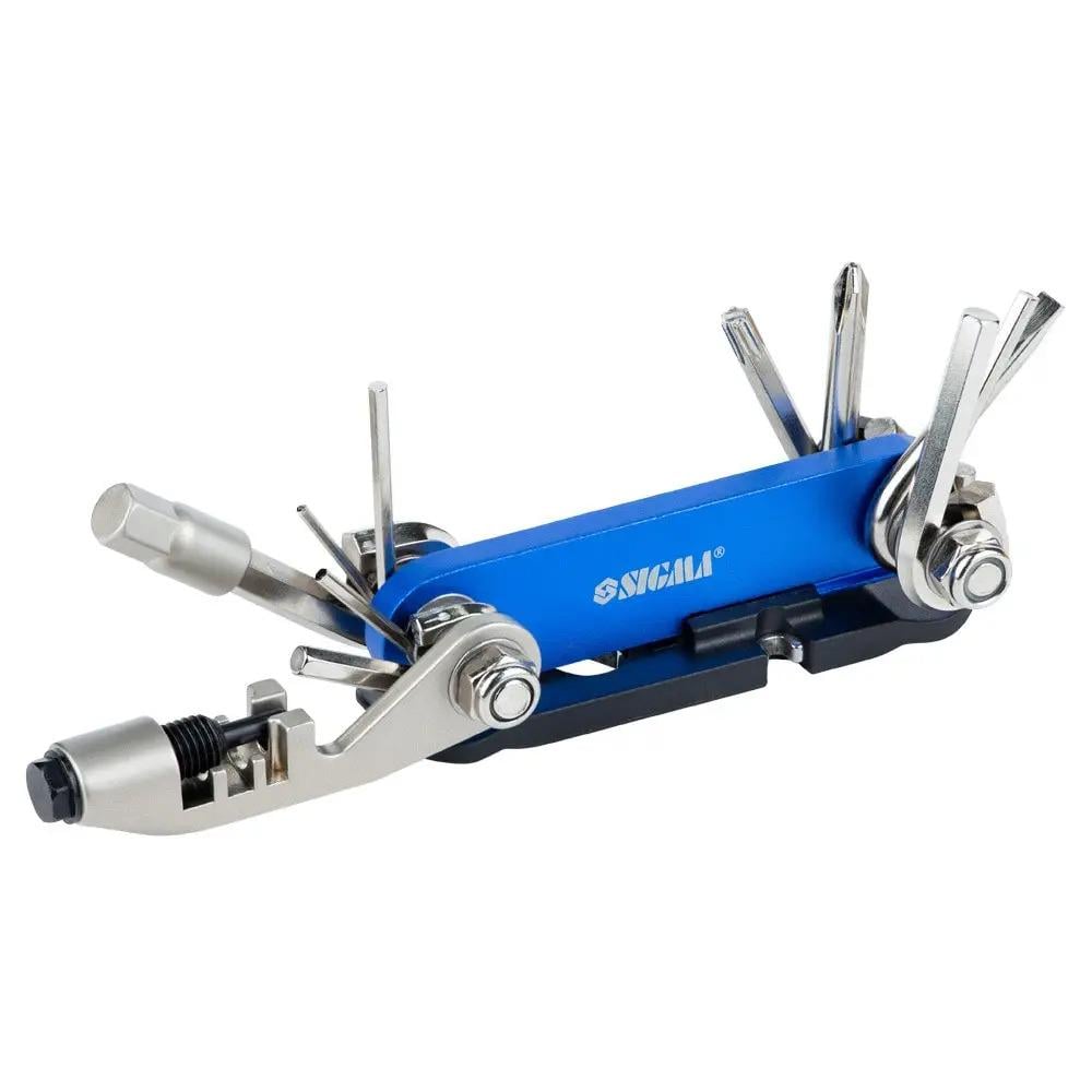 Мультиинструмент Sigma для велосипедиста 15в1 лопатка монтажная 92 мм Синий (meg3339)