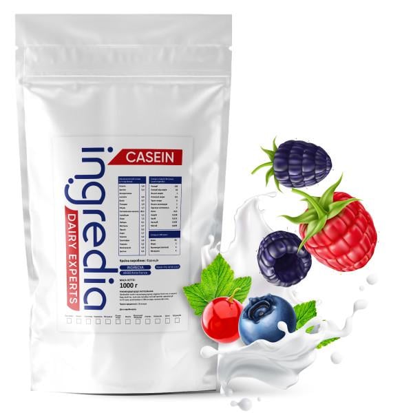Мицеллярный казеин Ingredia 85% Лесные ягоды на 25 порций в порошке (21-125-mk-l1)