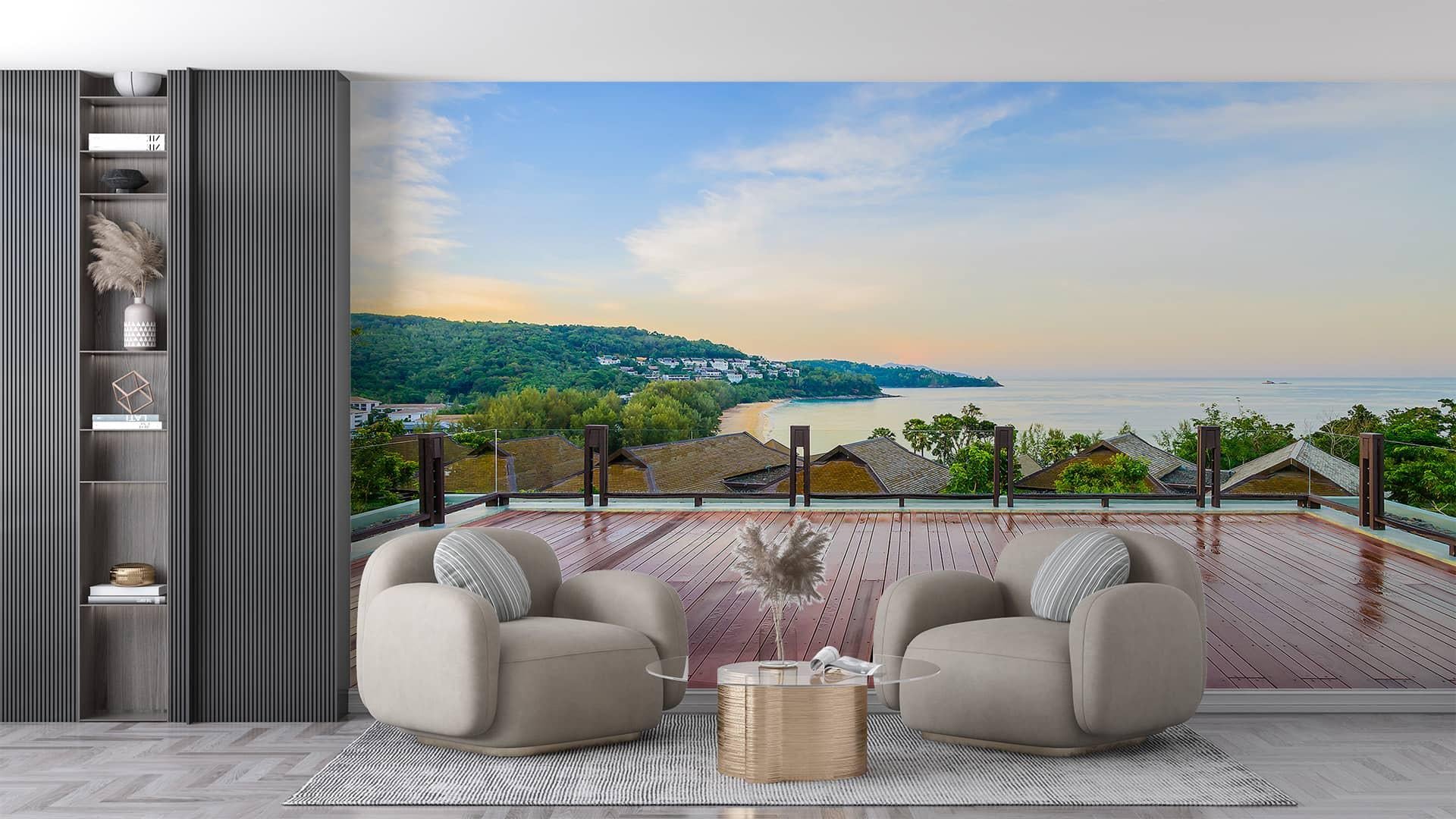 Фотообои флизелиновые Styleo Print-walls Терраса мечтаний 0674 400х250 см (Pw-0674/4)