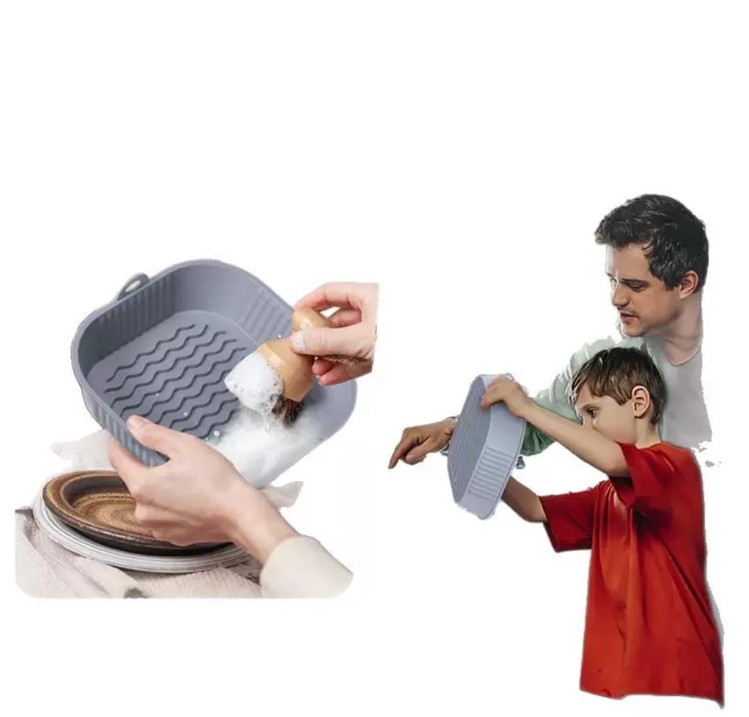 Форма для аерогриля квадратна силіконова Сірий (2716246241) - фото 2 Форма для аерогриля квадратна силіконова Сірий (2716246241) - фото 2