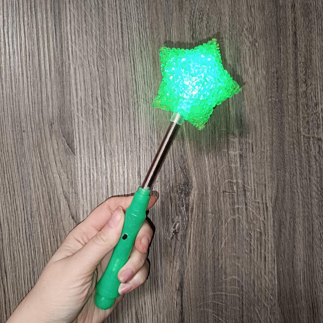 Чарівна паличка Зірка світиться 23 см Зелений (2816746888) - фото 2 Чарівна паличка Зірка світиться 23 см Зелений (2816746888) - фото 2