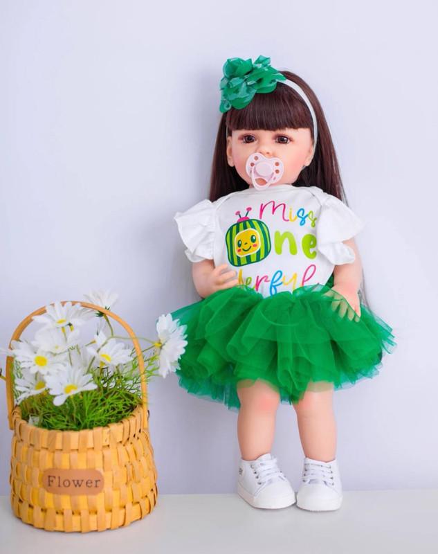 Лялька Меланія Reborn Doll Вінілова можна купати