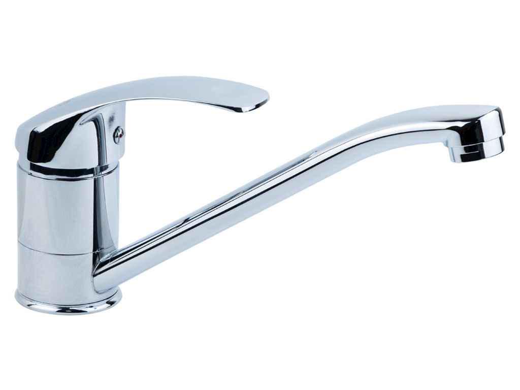 Смеситель TAU SD Ø 40 мм для кухни гусак прямой 250 мм на шпильке (9804130)