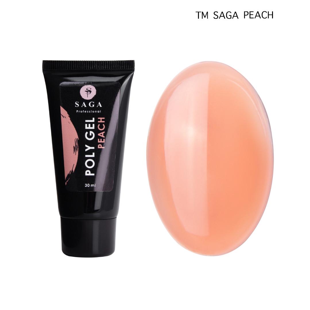Полигель SAGA 30 мл Peach