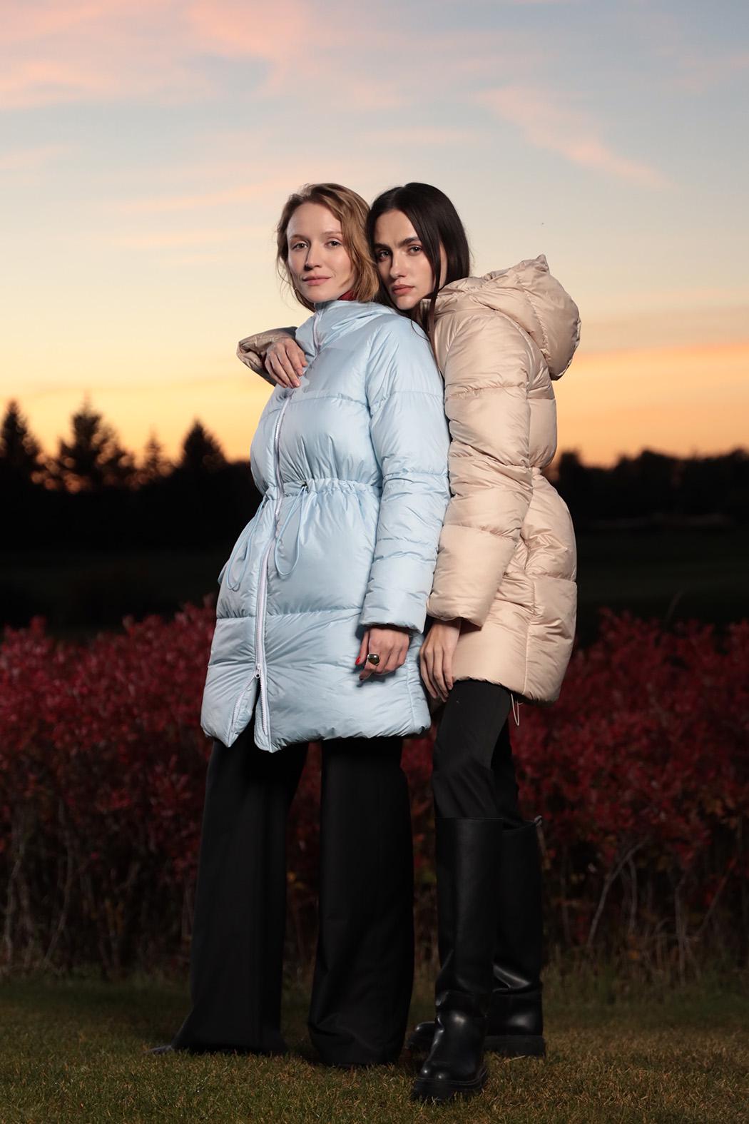 Пуховик средней длины Голубой (KPL_007Bg/m) - фото 2 Пуховик средней длины Голубой (KPL_007Bg/m) - фото 2