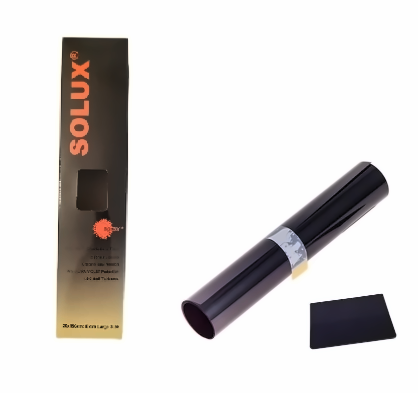 Тонировочная пленка Solux 0,2x1,5 м 20% сплошная Black (000106) - фото 2