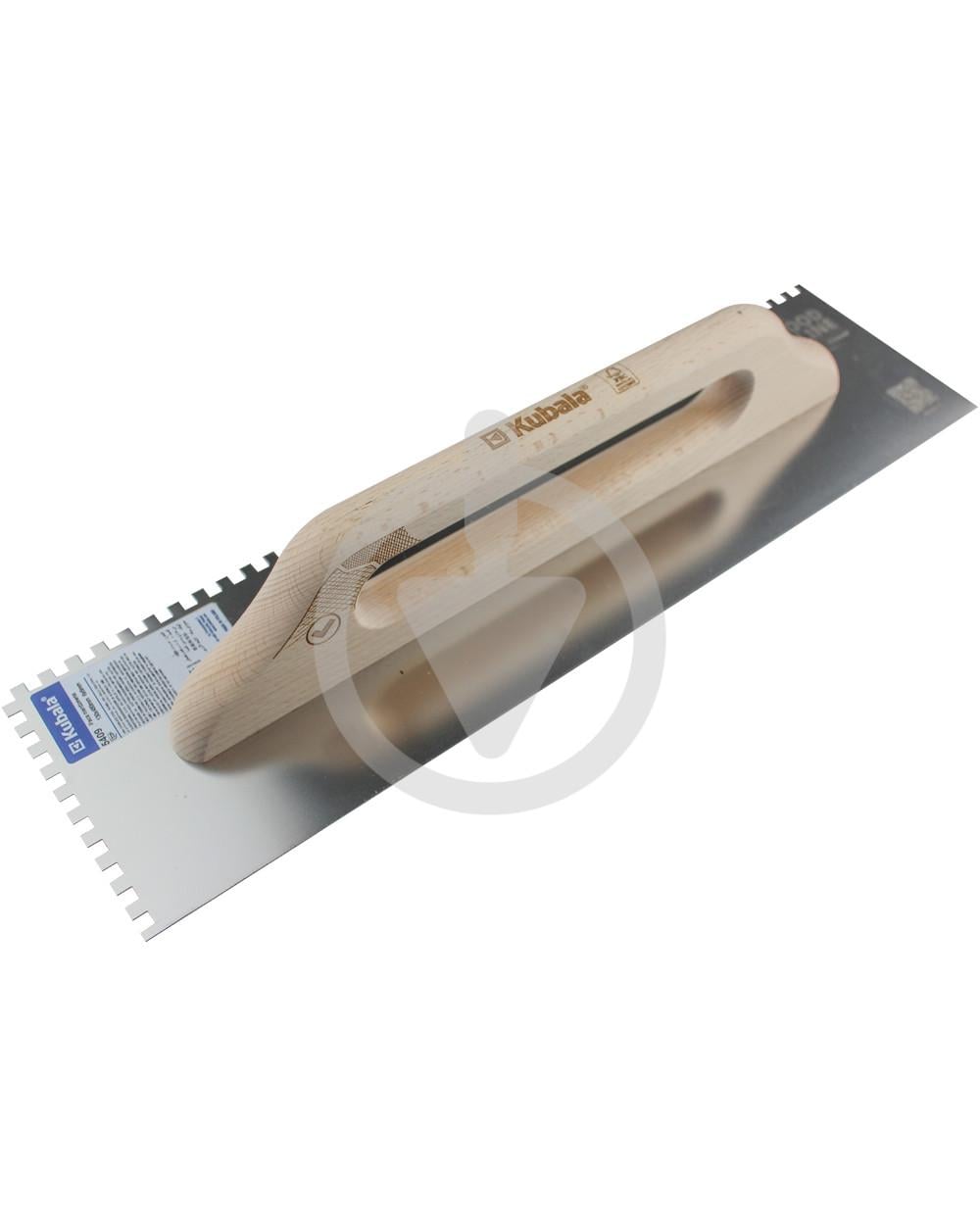 Тертка гладка Kubala 5409 нержавіюча сталь 130х480 мм зуб 6 мм (29570351)