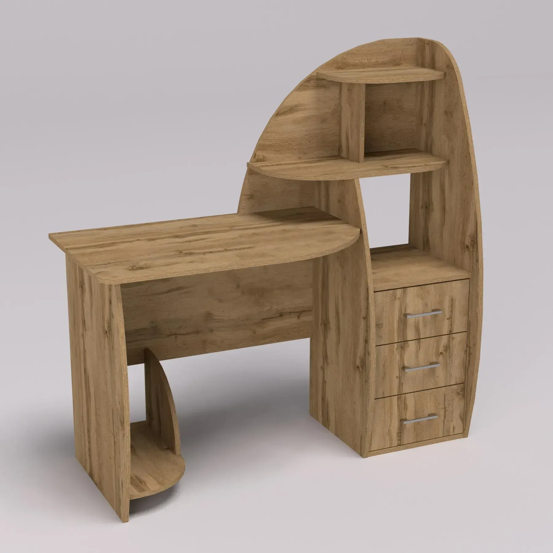 Стіл письмовий Kontinent СКП-2 №10 130х55х130 см Дуб Аппалачі (63116488) - фото 3 Стіл письмовий Kontinent СКП-2 №10 130х55х130 см Дуб Аппалачі (63116488) - фото 3