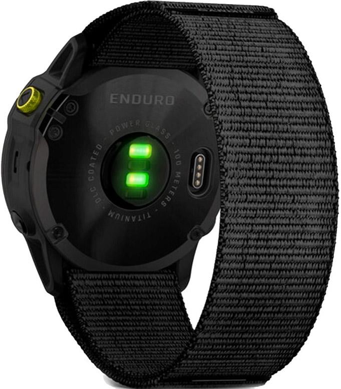 Смарт-годинник Garmin Enduro Carbon Gray Titanium with Black UltraFit Nylon Strap (010-02408-01/11) - фото 3