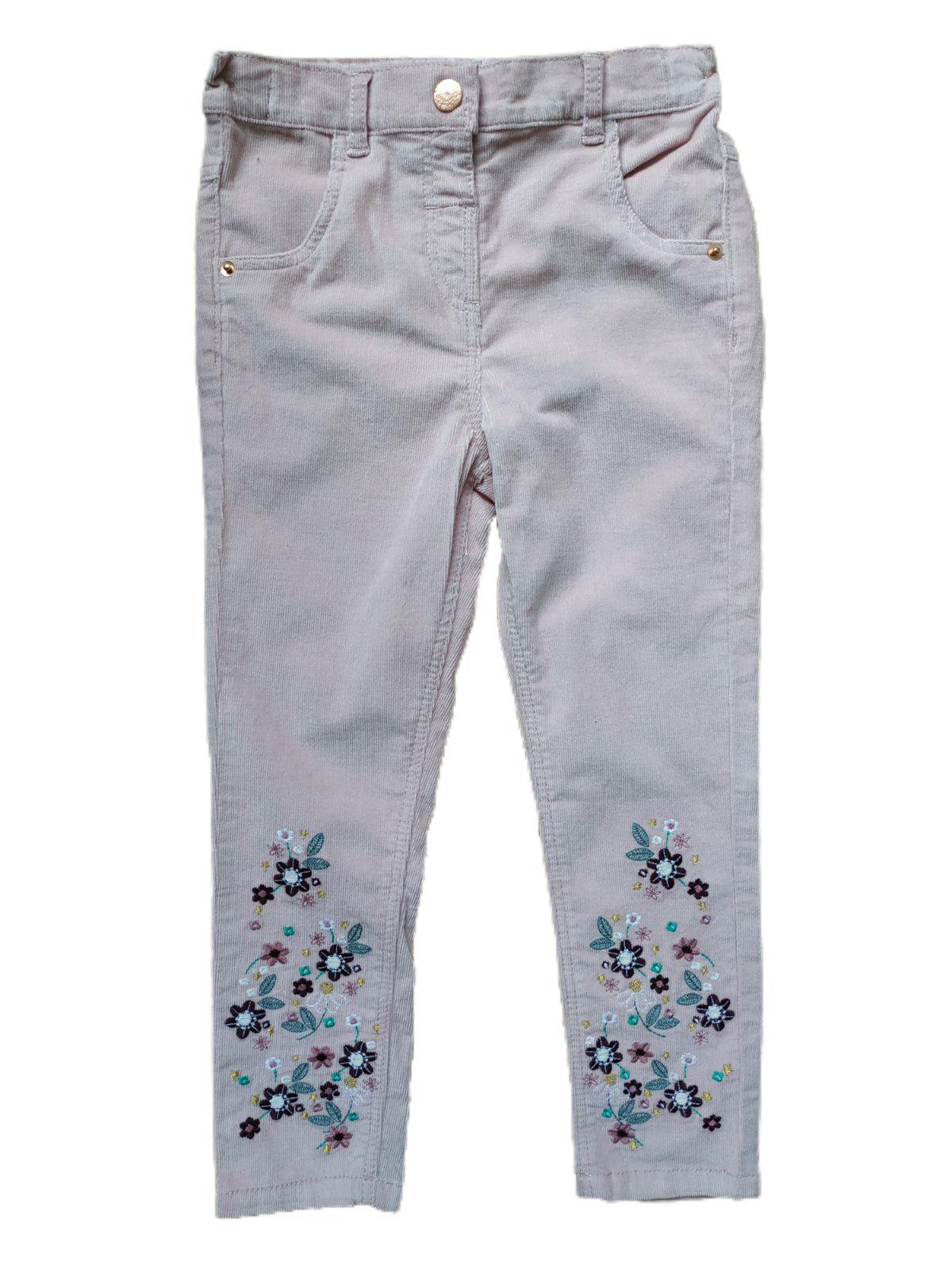 Штаны вельветовые для девочки 104-110 размер Розовый (130345)