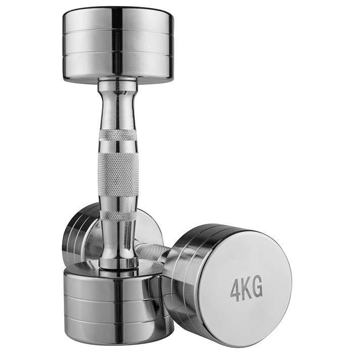 Гантель 4 кг 1 шт. Хром (80020-4) - фото 2 Гантель 4 кг 1 шт. Хром (80020-4) - фото 2