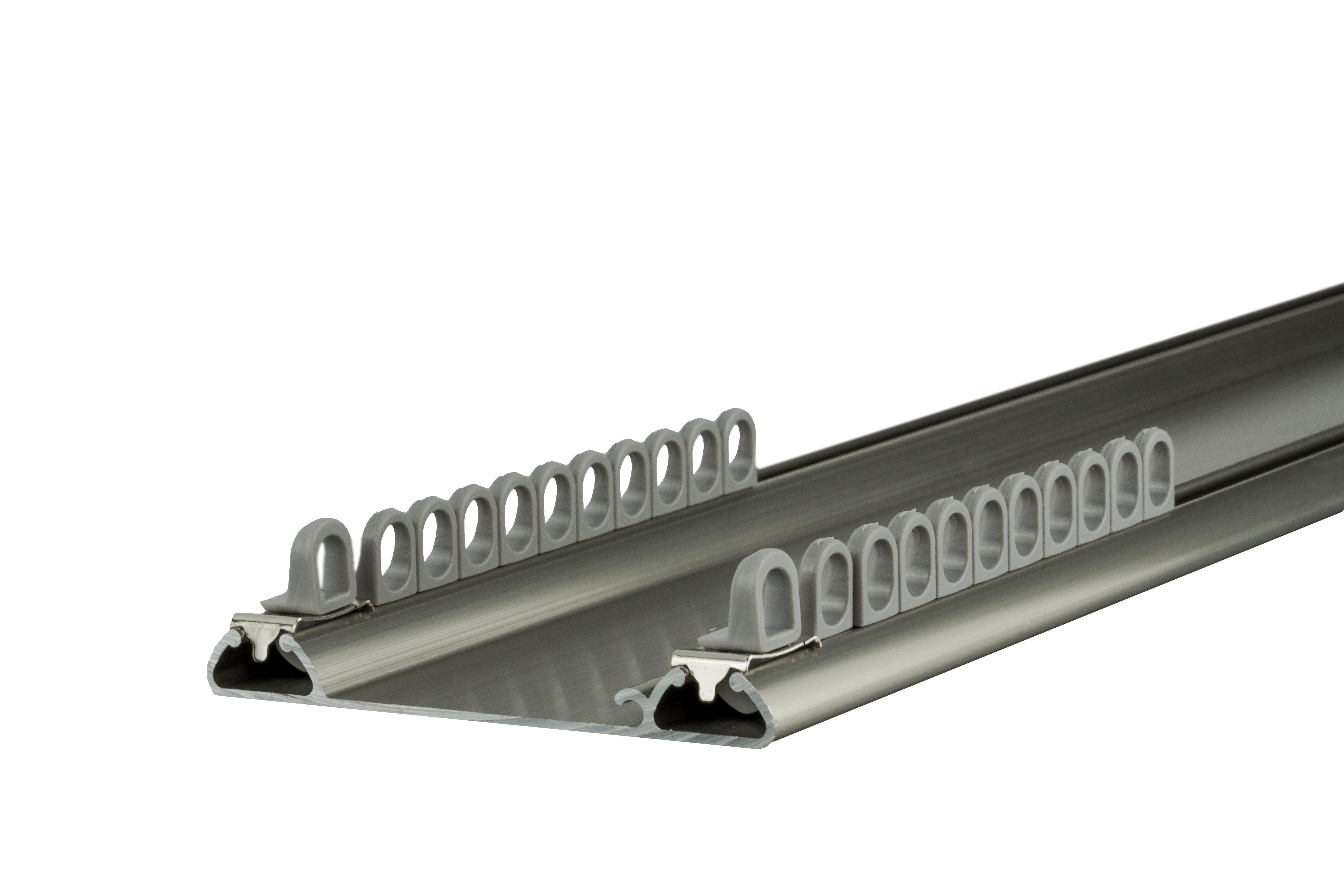 Карниз подвійний Techno-15.2 сталь 525 см стопор мет-4 біг Ks 105 Сірий - фото 2 Карниз подвійний Techno-15.2 сталь 525 см стопор мет-4 біг Ks 105 Сірий - фото 2