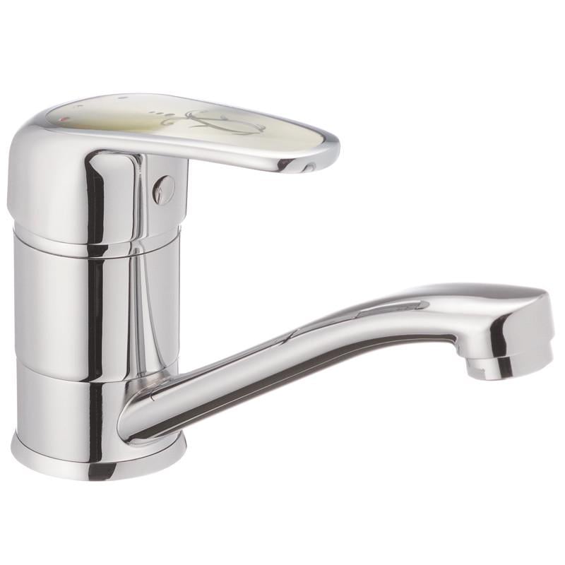 Смеситель для кухни Cron MAGIC 555 излив 15 см Стальной CR0130)