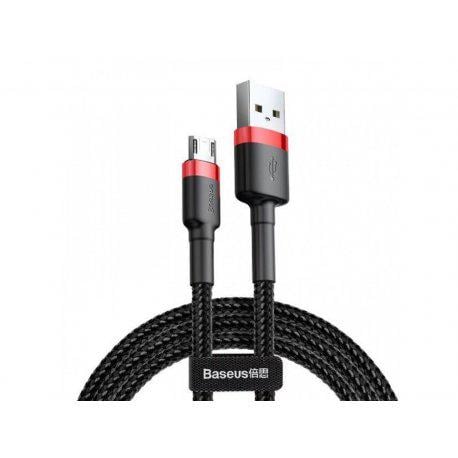 Кабель BASEUS Cafule USB for Micro 2,4A 1 м Red/Black (CAMKLF-B91)