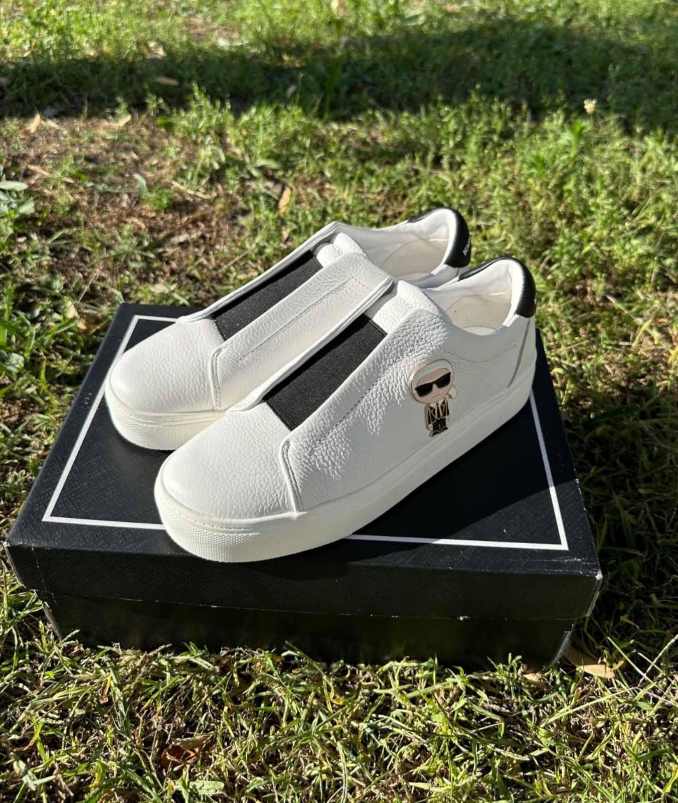 Сліпони Karl Lagerfeld натуральна шкіра р. 38 Білий - фото 2