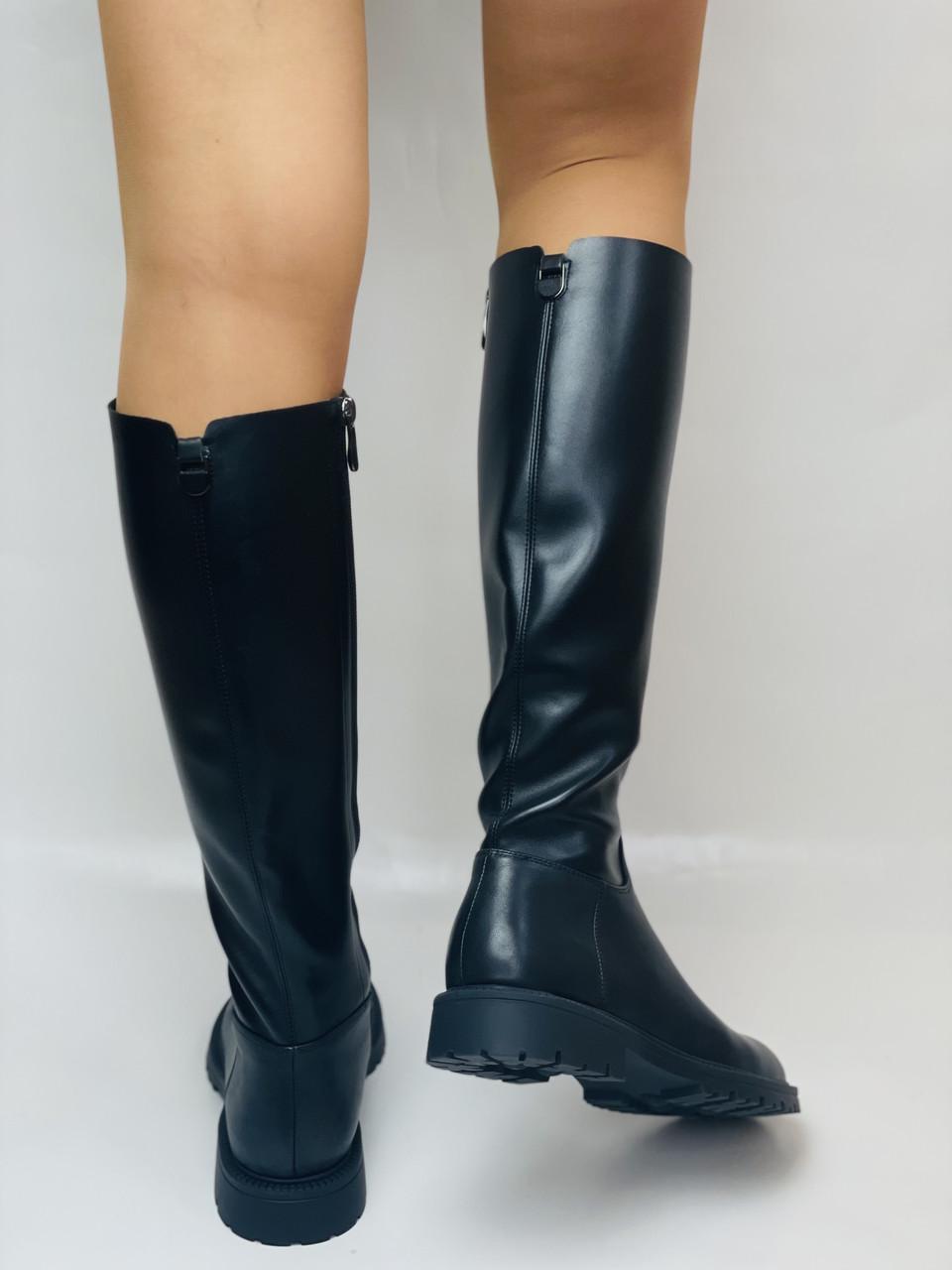 Сапоги женские осенне-весенние Molka р. 39 25,0 см Черный (2716) - фото 6