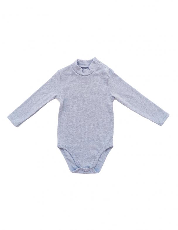 Боди-гольф для мальчика Smil Кашкорс с начесом 92 см Серый меланж (102775)