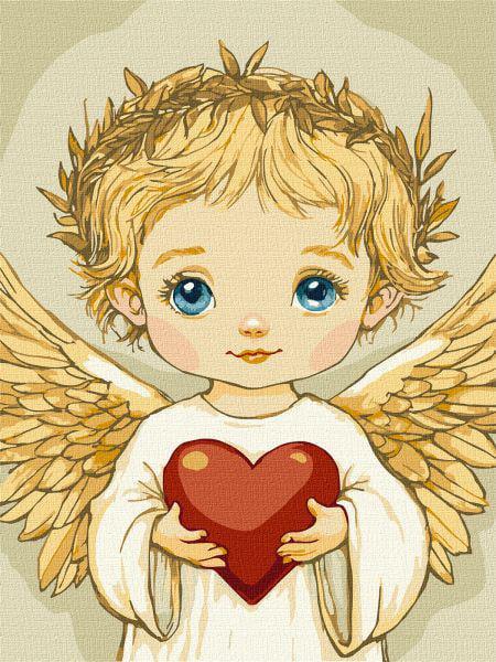 Картина по номерам Ideyka Сердце ангела 30x40 см (KHO8707)