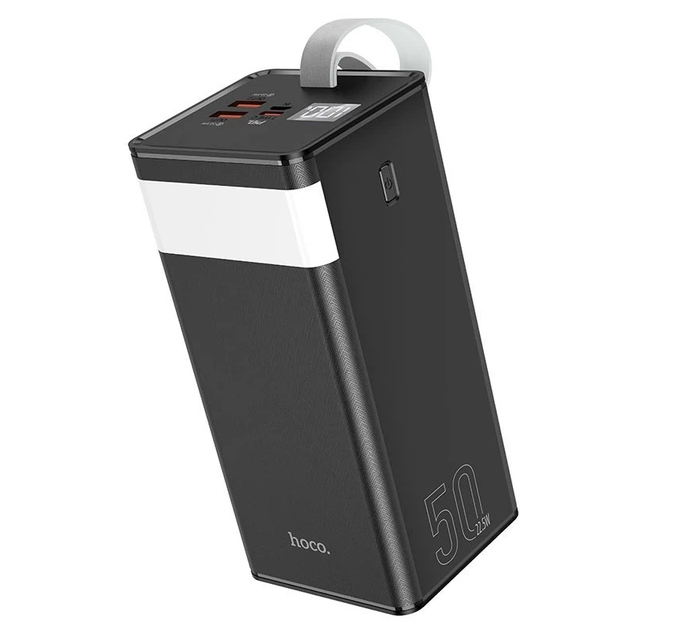 Повербанк с настольной лампой Hoco J86A 50000 mAh 22,5 Вт QC 3.0 PD 3.0 Type-C Черный (J86А)