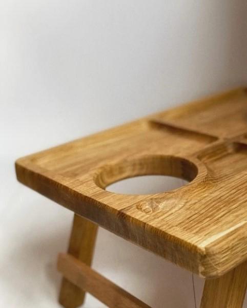 Столик пивной дуб/ясень 34х24х17 см (007ст) - фото 2 Столик пивной дуб/ясень 34х24х17 см (007ст) - фото 2