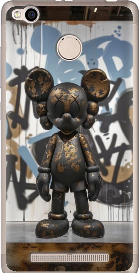 Чехол на Xiaomi Redmi 3x Bronze kaws v2 (6098u-441-42517)