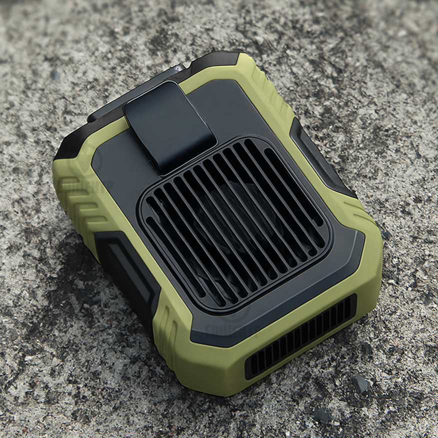 Вентилятор портативний міні напоясний AirUnder акумуляторний USB 4000 мАг 3 режими функція Powerbank та ліхтарик (700170) Вентилятор портативний міні напоясний AirUnder акумуляторний USB 4000 мАг 3 режими функція Powerbank та ліхтарик (700170)