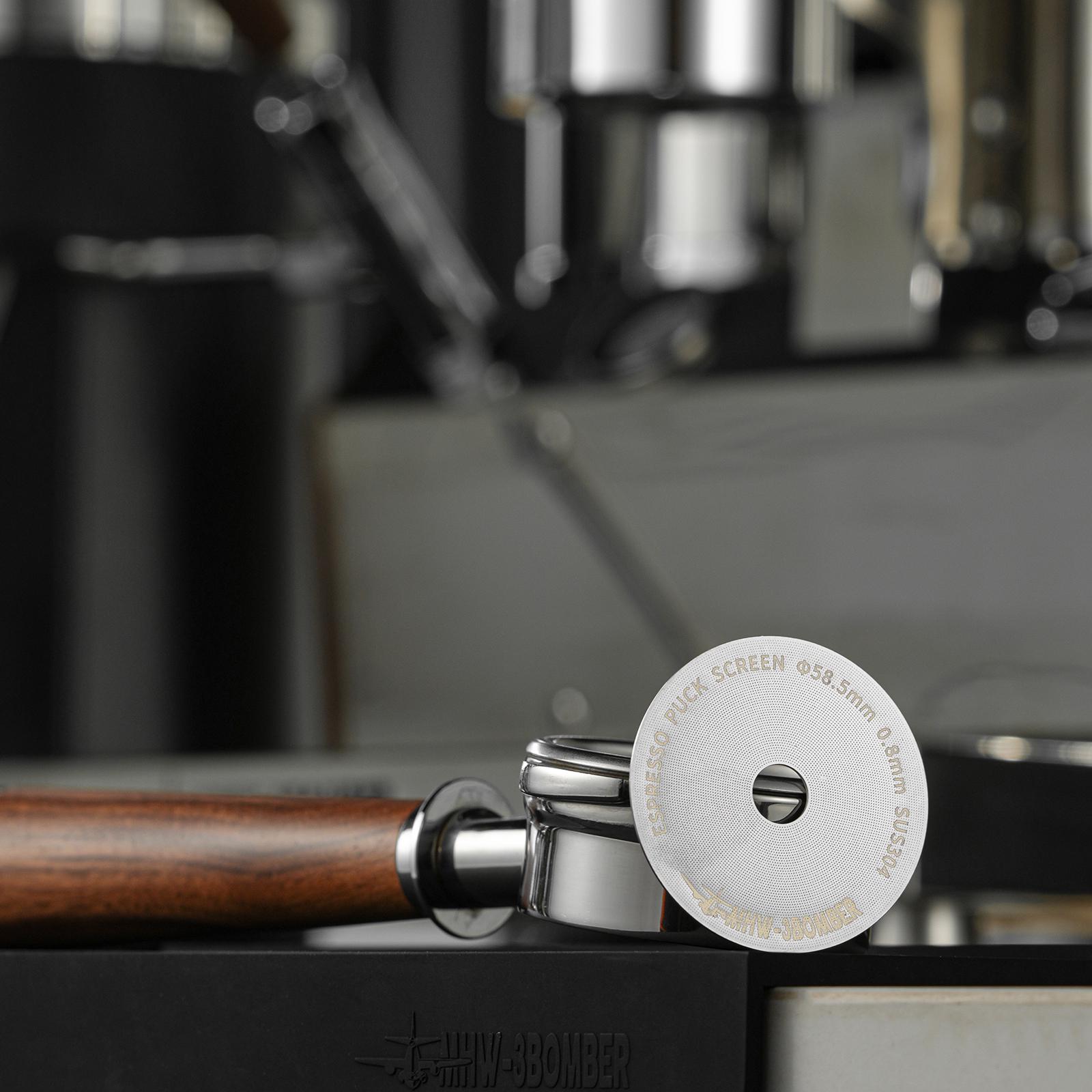 Металевий фільтр-сито для портафільтру MHW-3BOMBER Espresso Puck Screen 58,5 мм з отвором (FG5586-OS) - фото 3