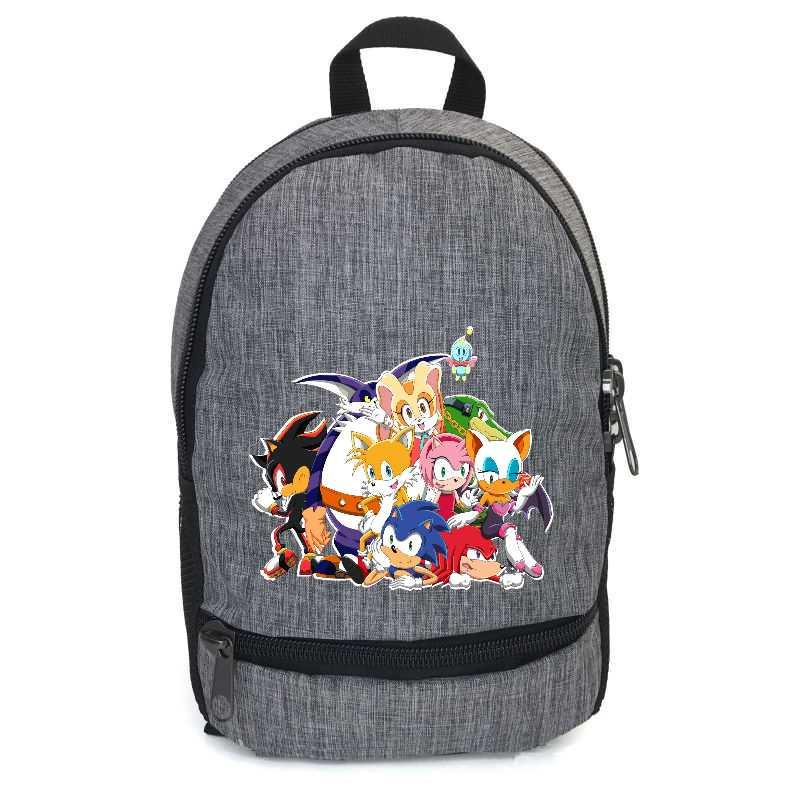 Школьный рюкзак подростковый Cappucino Toys Соник SNC 001-gry 12,5 л Серый (1669041369)