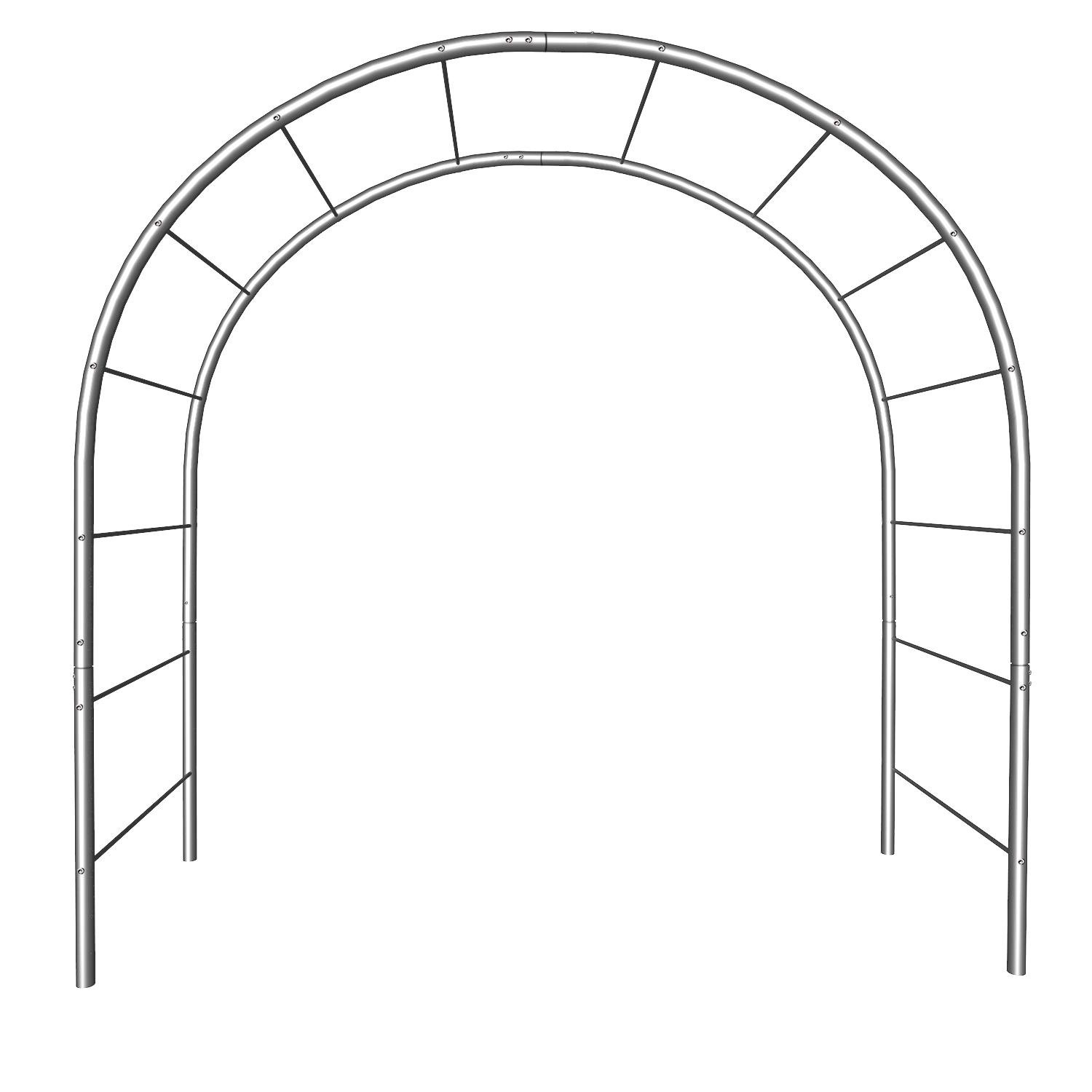 Опора для рослин арка садова 3000х2500х750 мм d 28 мм/d 12 мм (АС-D28/D12-3000*2500*750)