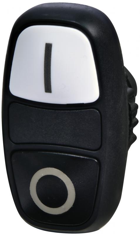 Кнопка керування ETI NSE-PB2/WC-IO IO 22 мм без підсвічування Чорний/Білий (4774033)