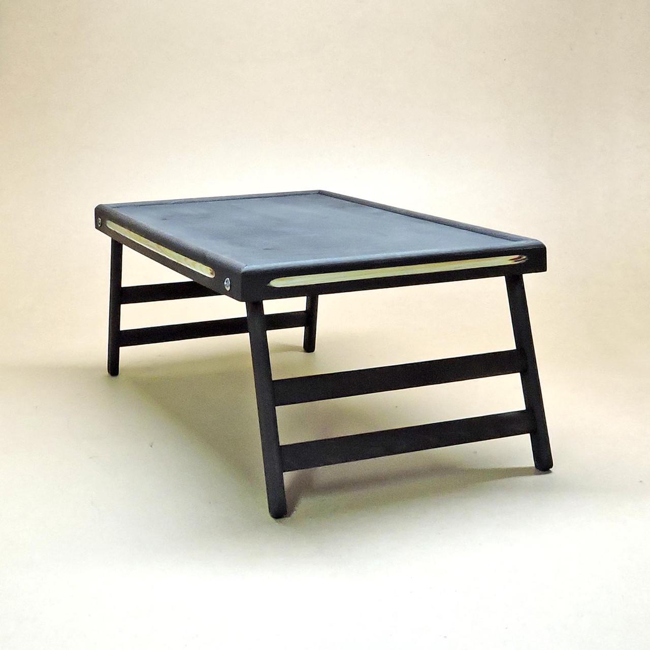 Столик-піднос для сніданку з дерева Техас Графітовий (СТП-000542) - фото 5 Столик-піднос для сніданку з дерева Техас Графітовий (СТП-000542) - фото 5