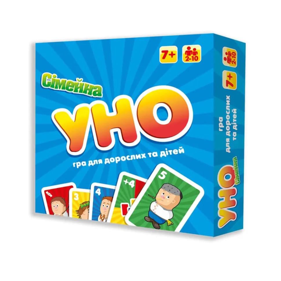 Настольная игра Strateg УНО Семейная 2 в 1 2-10 игроков от 6 лет (SR-113-N-845)