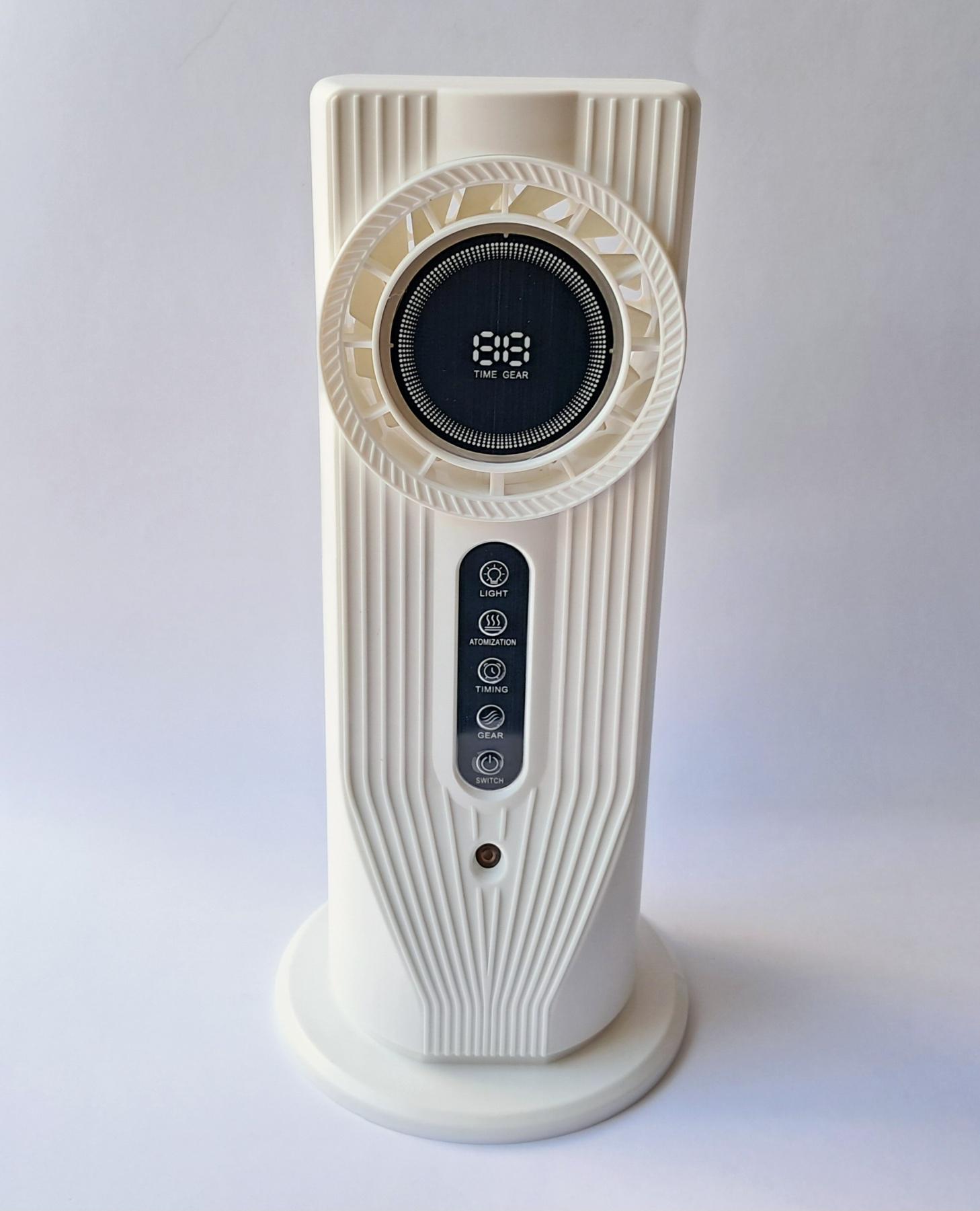 Вентилятор з водою та таймером від USB Білий (LL-1233)