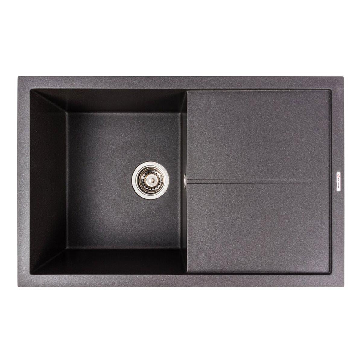 Мойка для кухни гранитная врезная Valeso Magnum прямоугольная 790x500 мм Гренадин матовый (SP000049397)