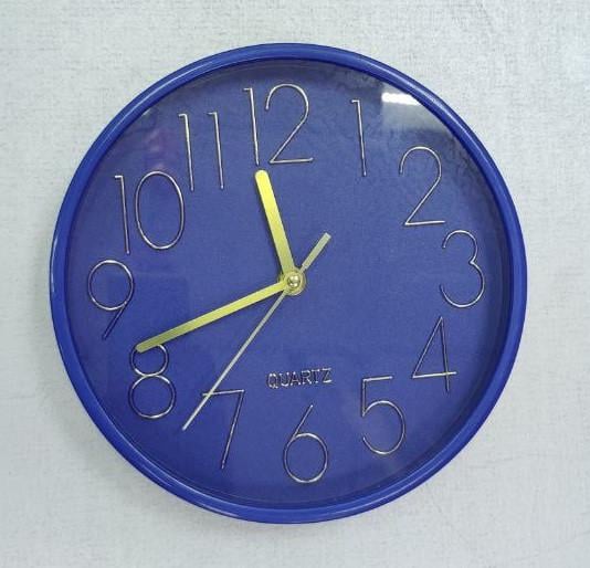 Часы настенные Quartz 22x22 см Синий (0530.013)