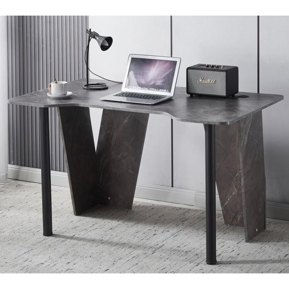 Комп'ютерний стіл Bonro B-12 геймерський ігровий 130 см Сірий (42401144)