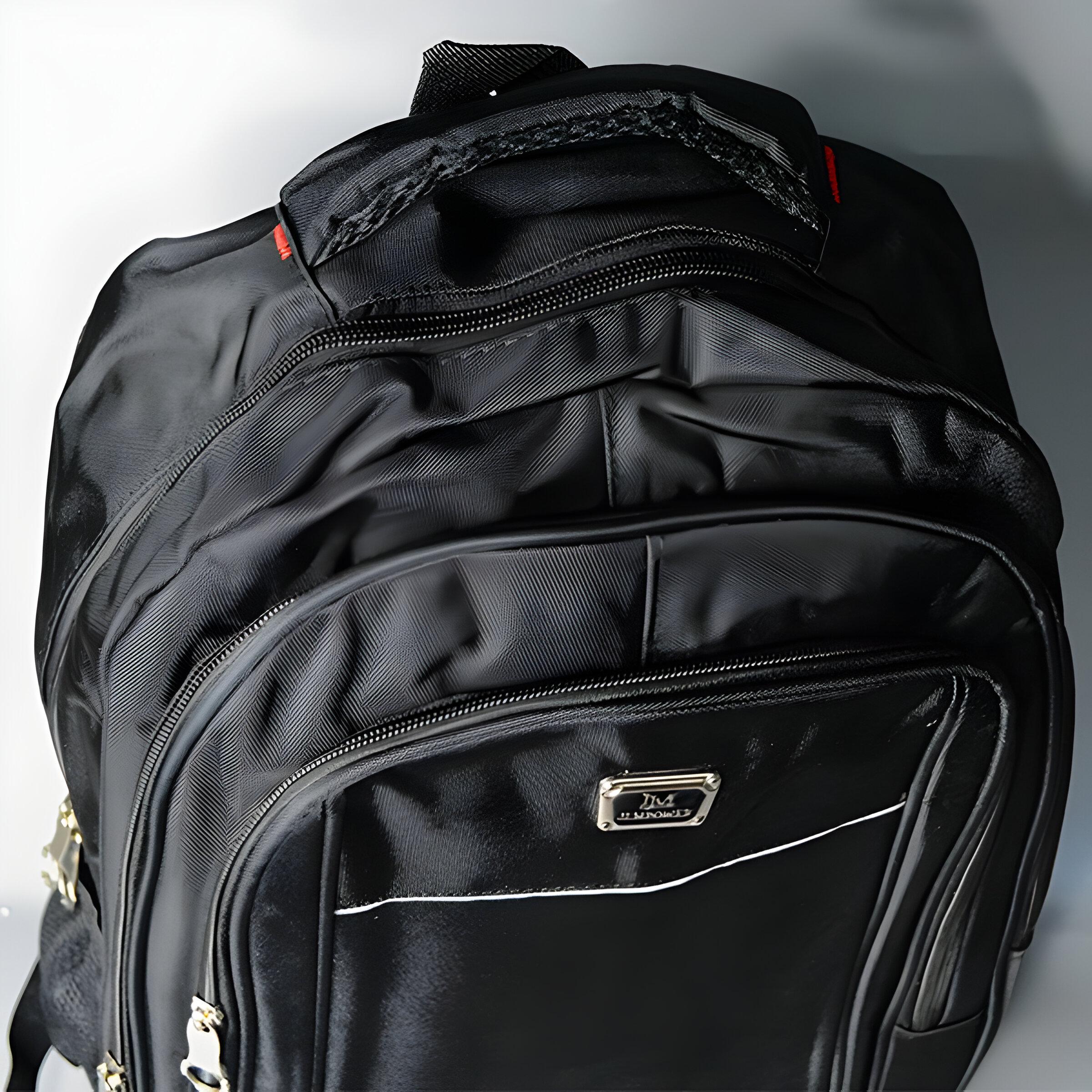 Городской рюкзак 48х32х14 см Черный с белым (24-236) - фото 4 Городской рюкзак 48х32х14 см Черный с белым (24-236) - фото 4