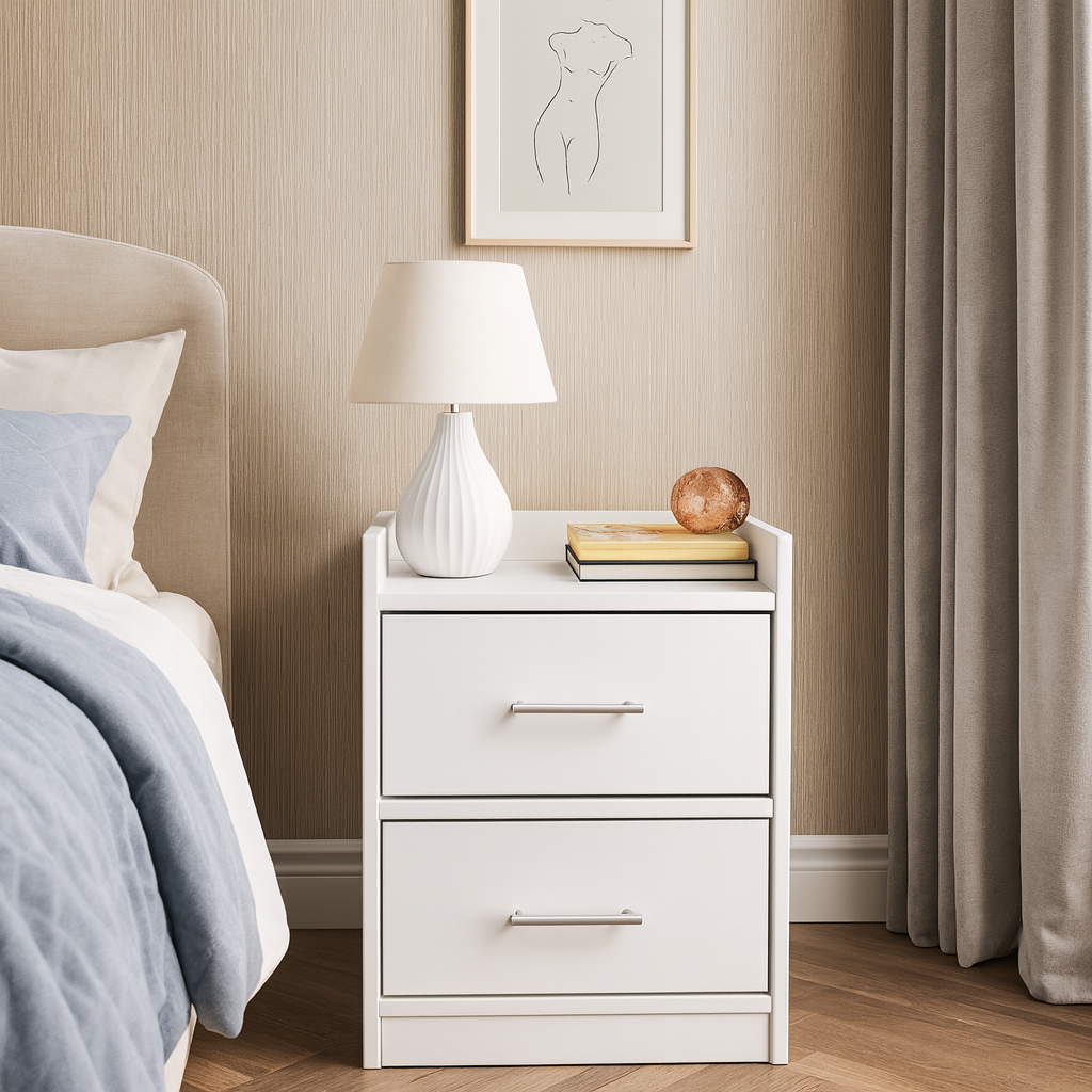 Тумба приліжкова ТП6 SENAM 500х380х350 мм ДСП Білий - фото 1